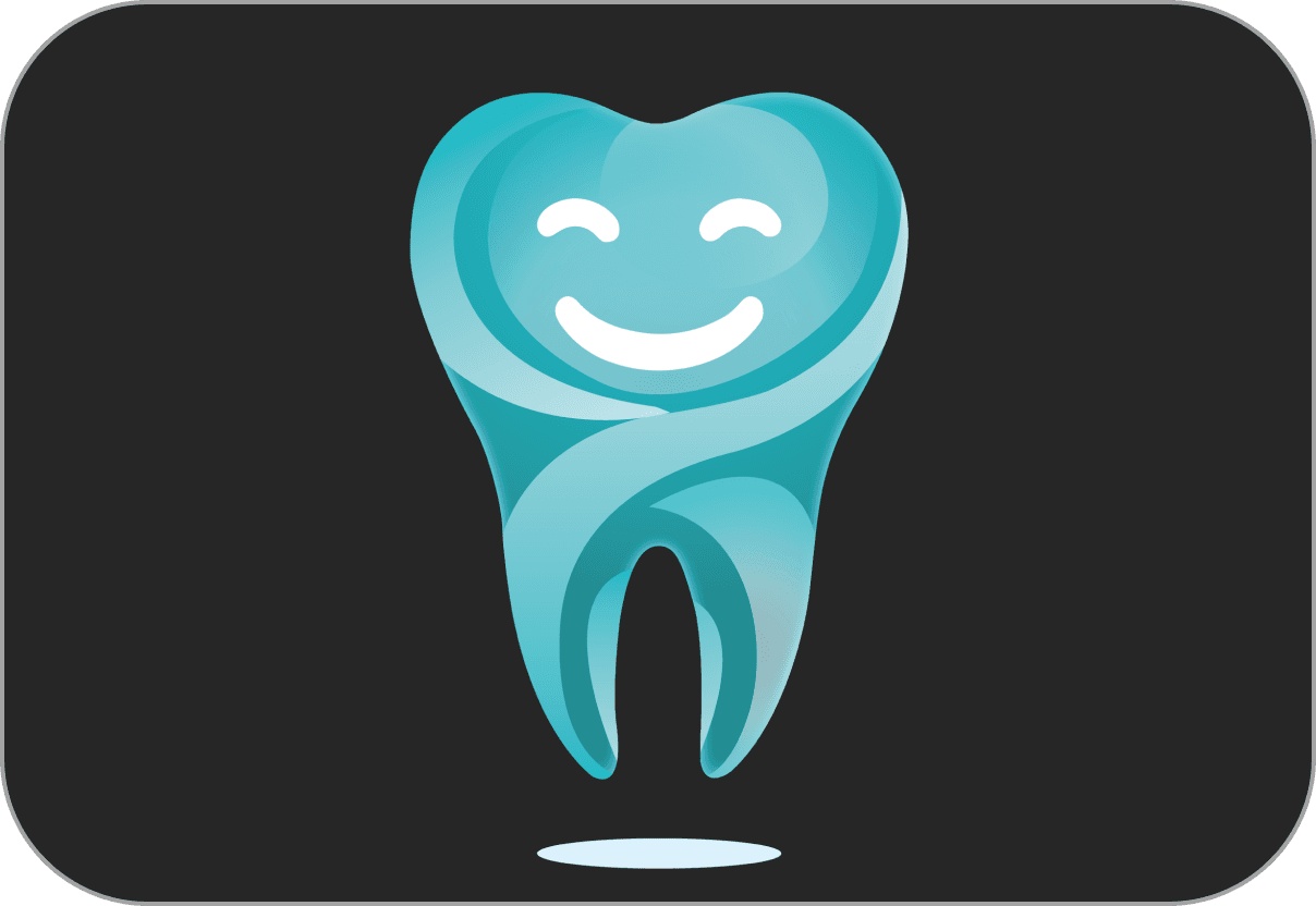 DentaSmart dental care - black background teeth visualization
