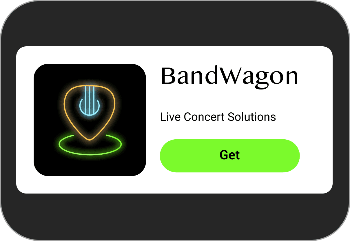 BandWagon event planning interface - right view