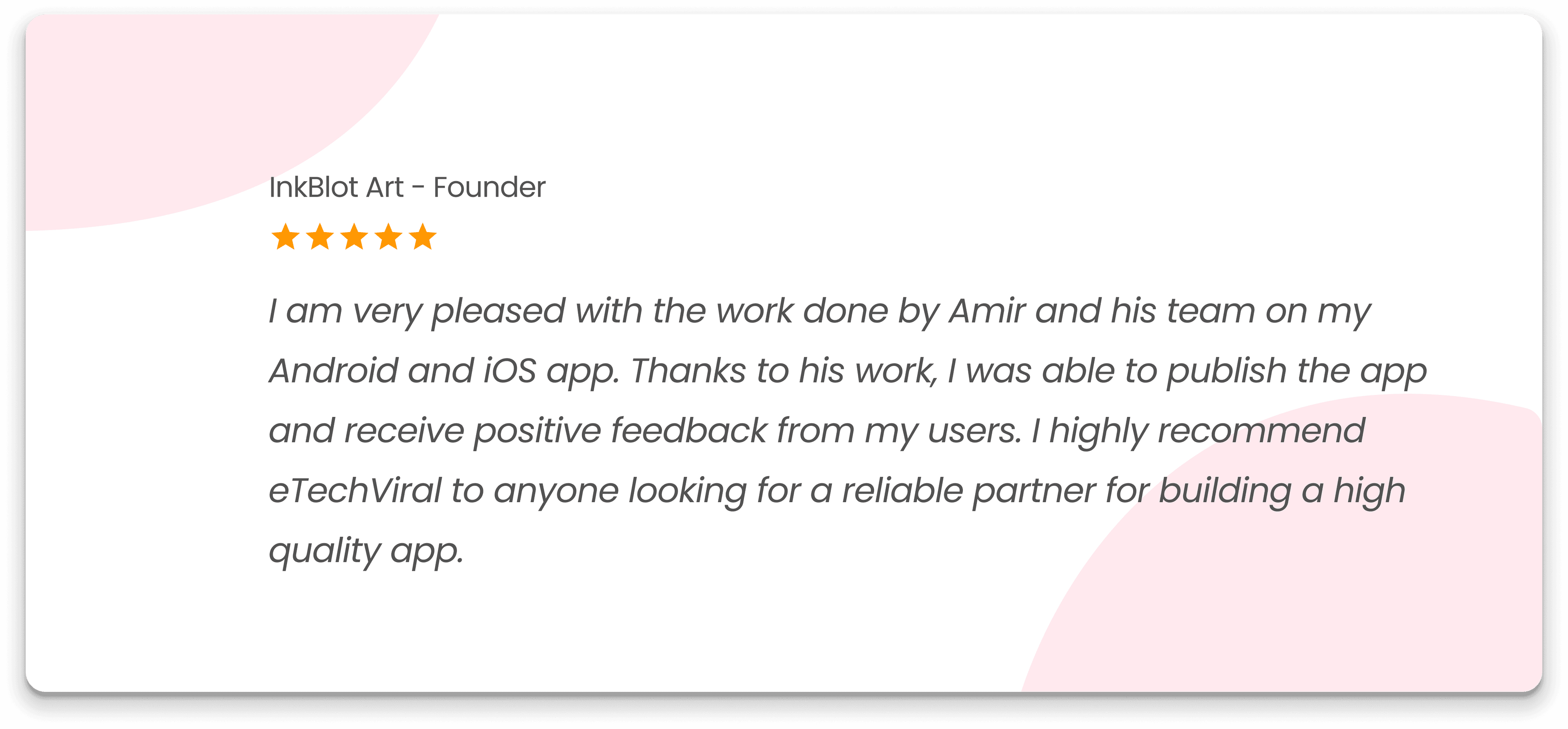 InkBlot Art - Client Review Badge