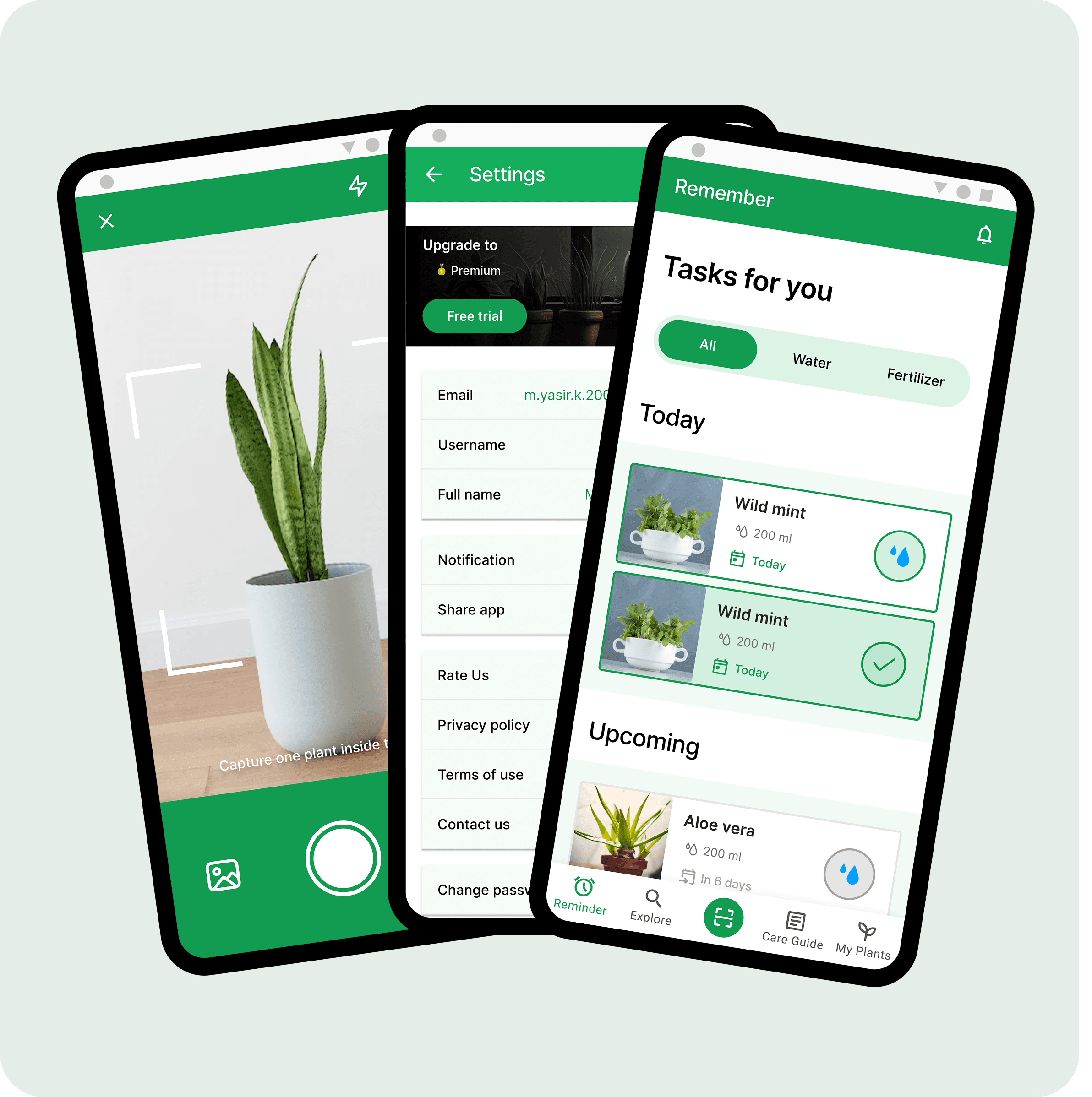 Solution - PlantPort AI app interface