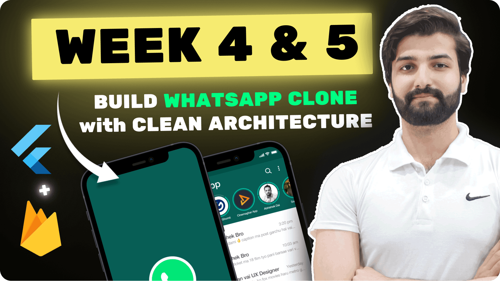 Week 4 & 5 - Flutter Bootcamp course thumbnail