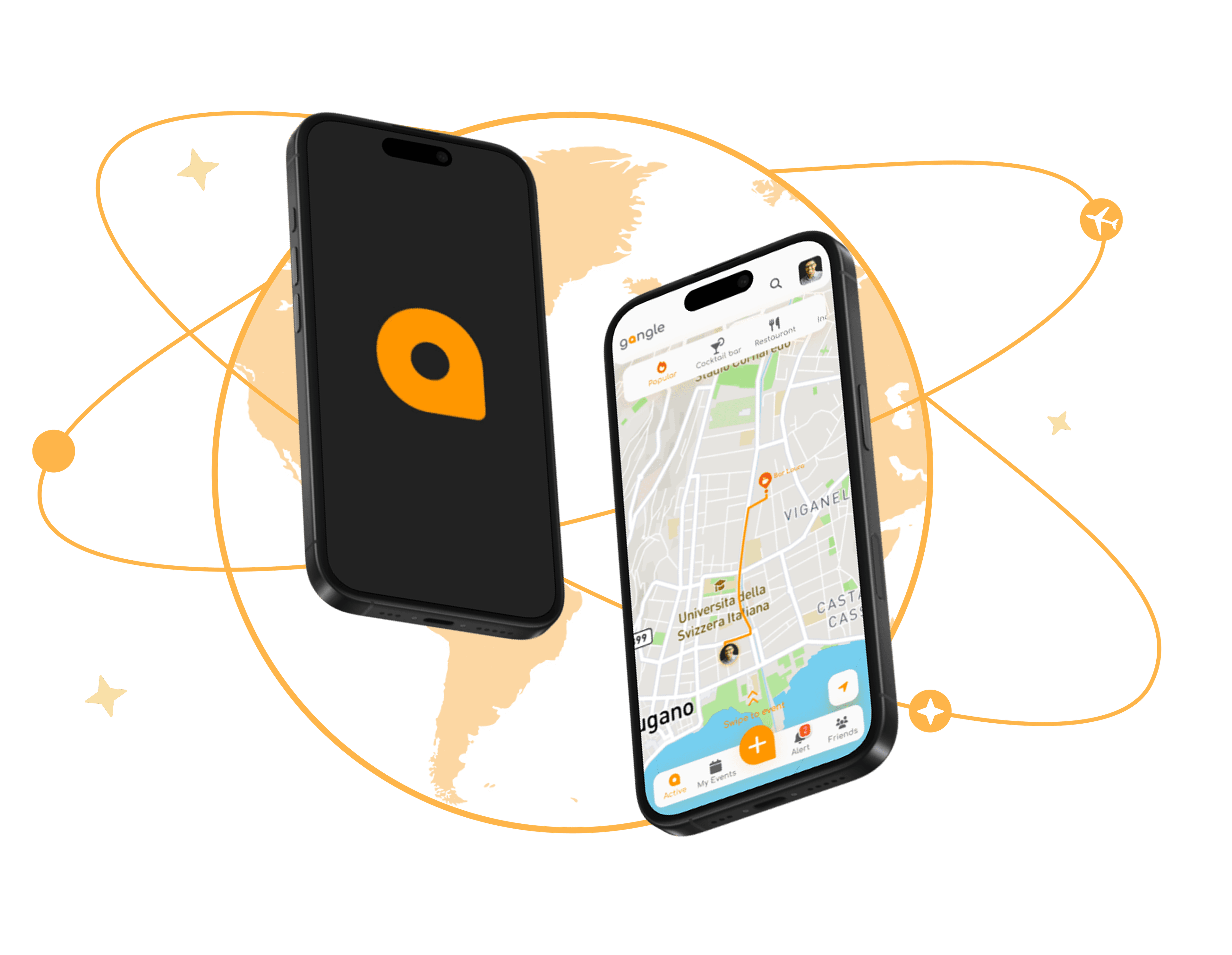 Gangle App Hero - Event discovery platform